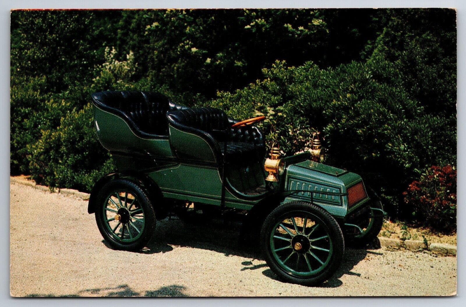 Vintage Postcard Car 1902 Pope Hartford Rear Entrance Tonneau Chrome ~11618
