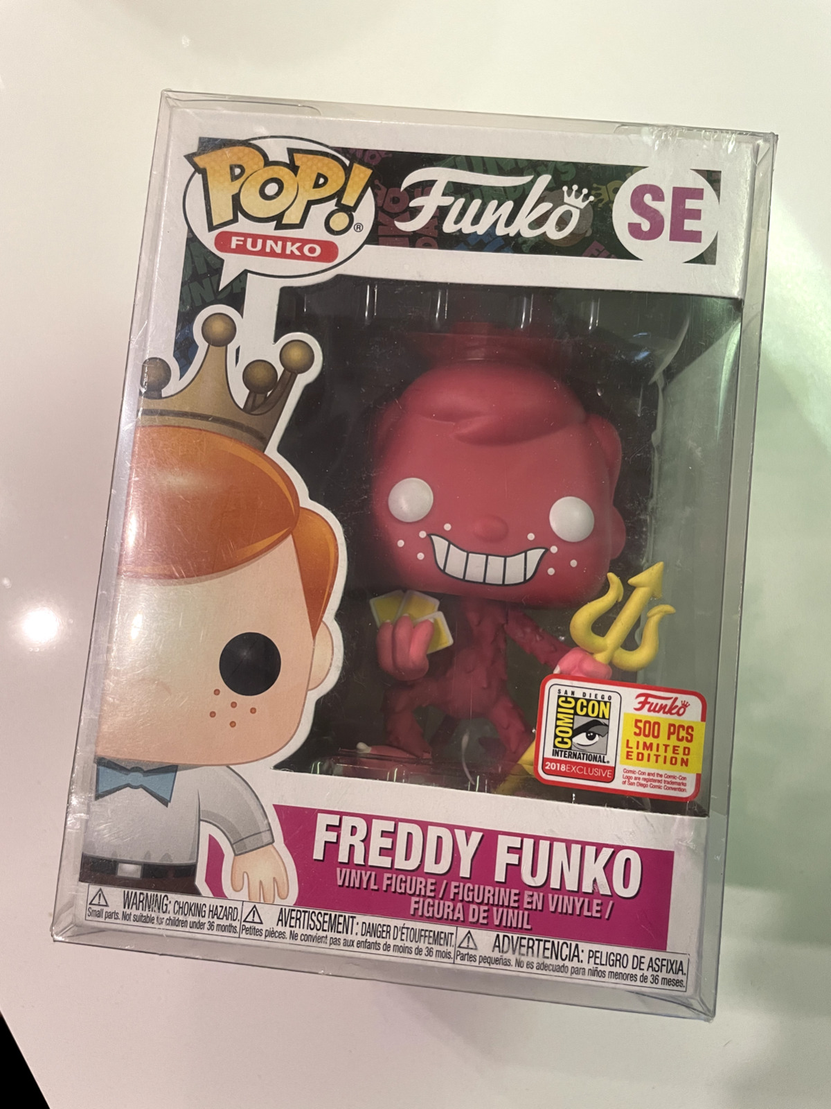 Funko Pop Freddy Funko Cuphead Devil Red LE 500 PCS SDCC 2018 Exclusive