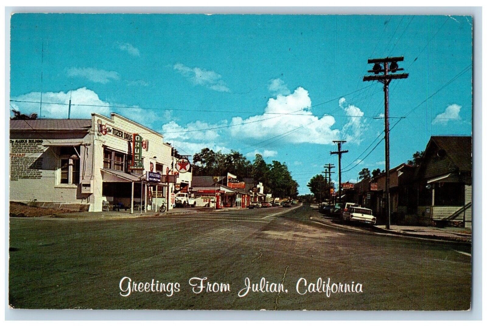 Julian California CA Postcard San Diego County Apple Day c1960 Vintage Antique