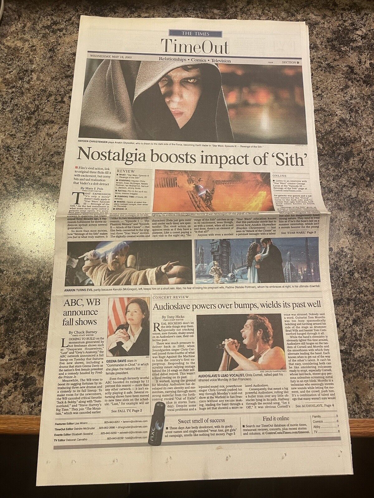 2005 Star Wars Revenge Of The Sith Newspaper