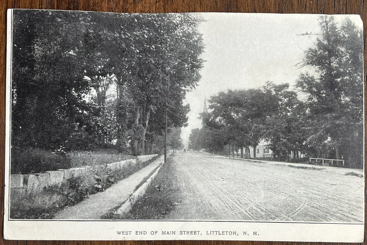 Littleton New Hampshire Main Street Photo Vintage Postcard Posted 1903