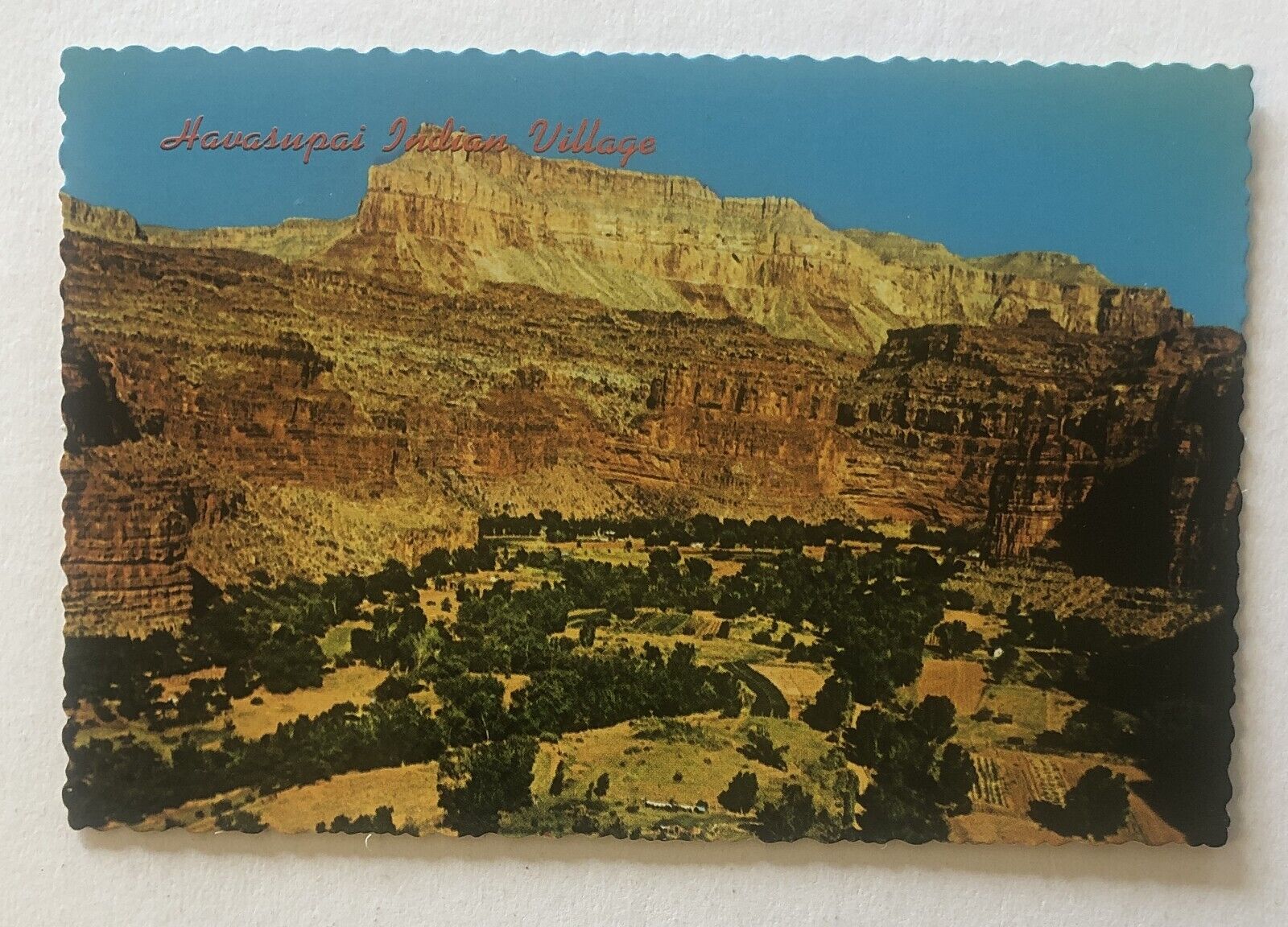Postcard - Havasupai Indian Village, Arizona