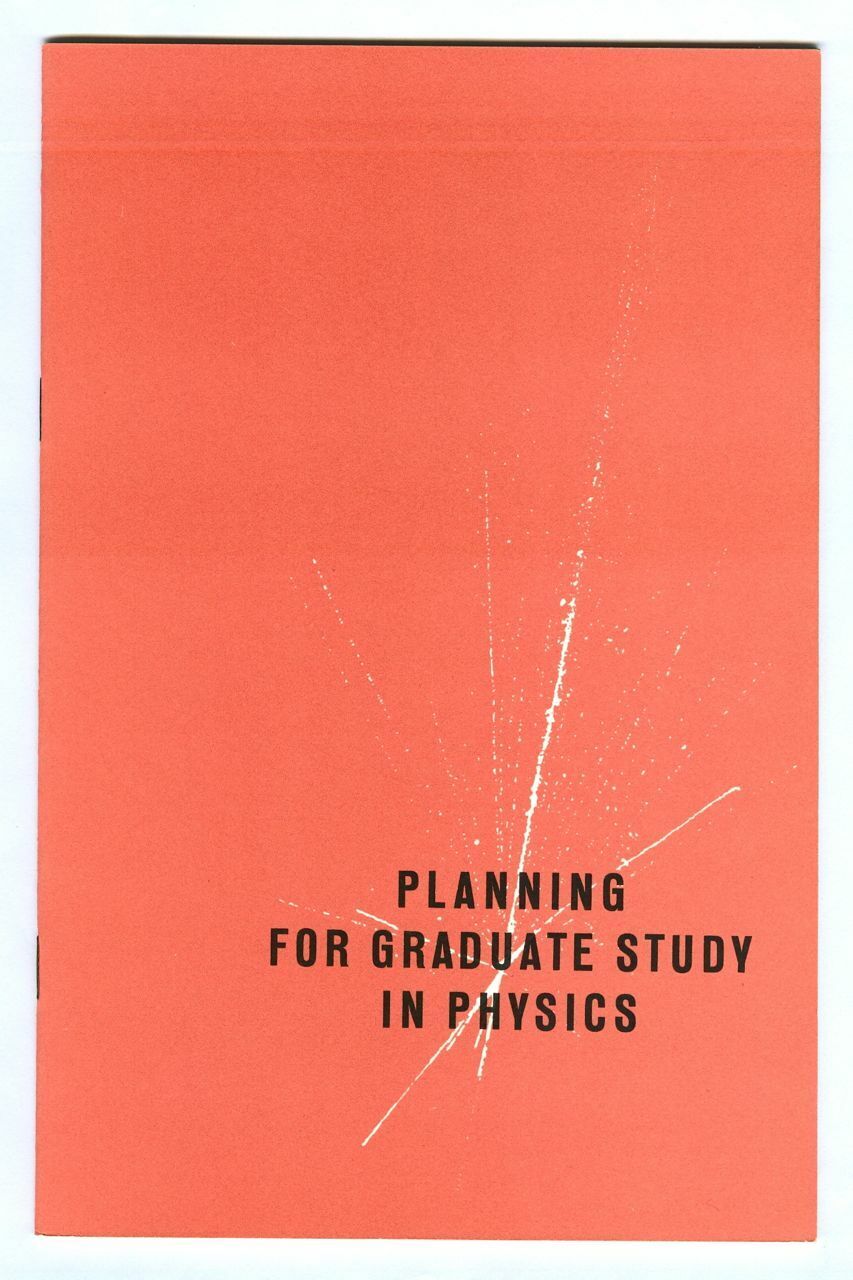 Vintage 1965 PLANNING for GRADUATE STUDY in PHYSICS Booklet Am Inst of Physics