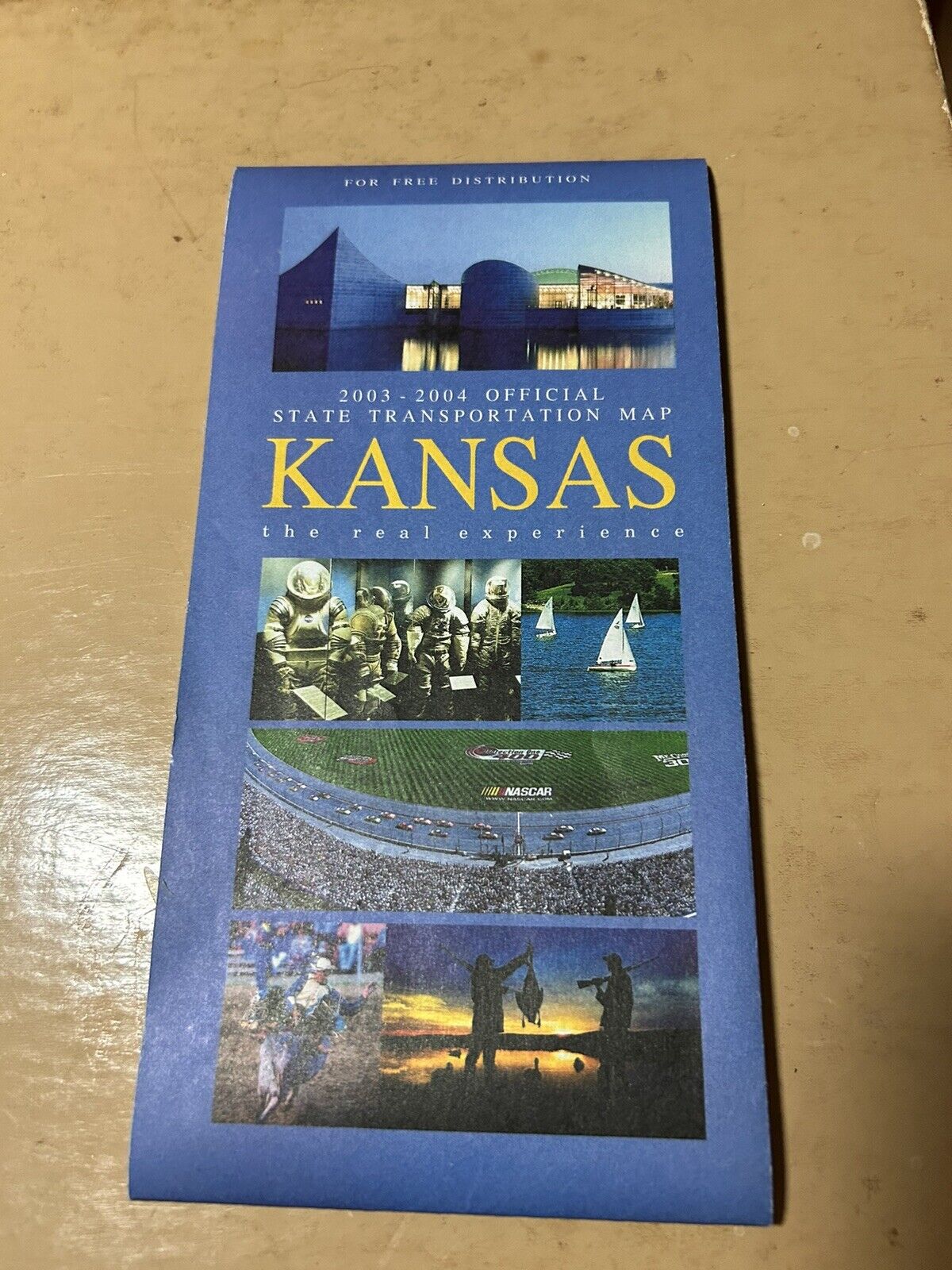 2003-2004 OFFICIAL STATE TRANSPORTATION MAP KANSAS-THE REAL EXPERIENCE 2003-2004