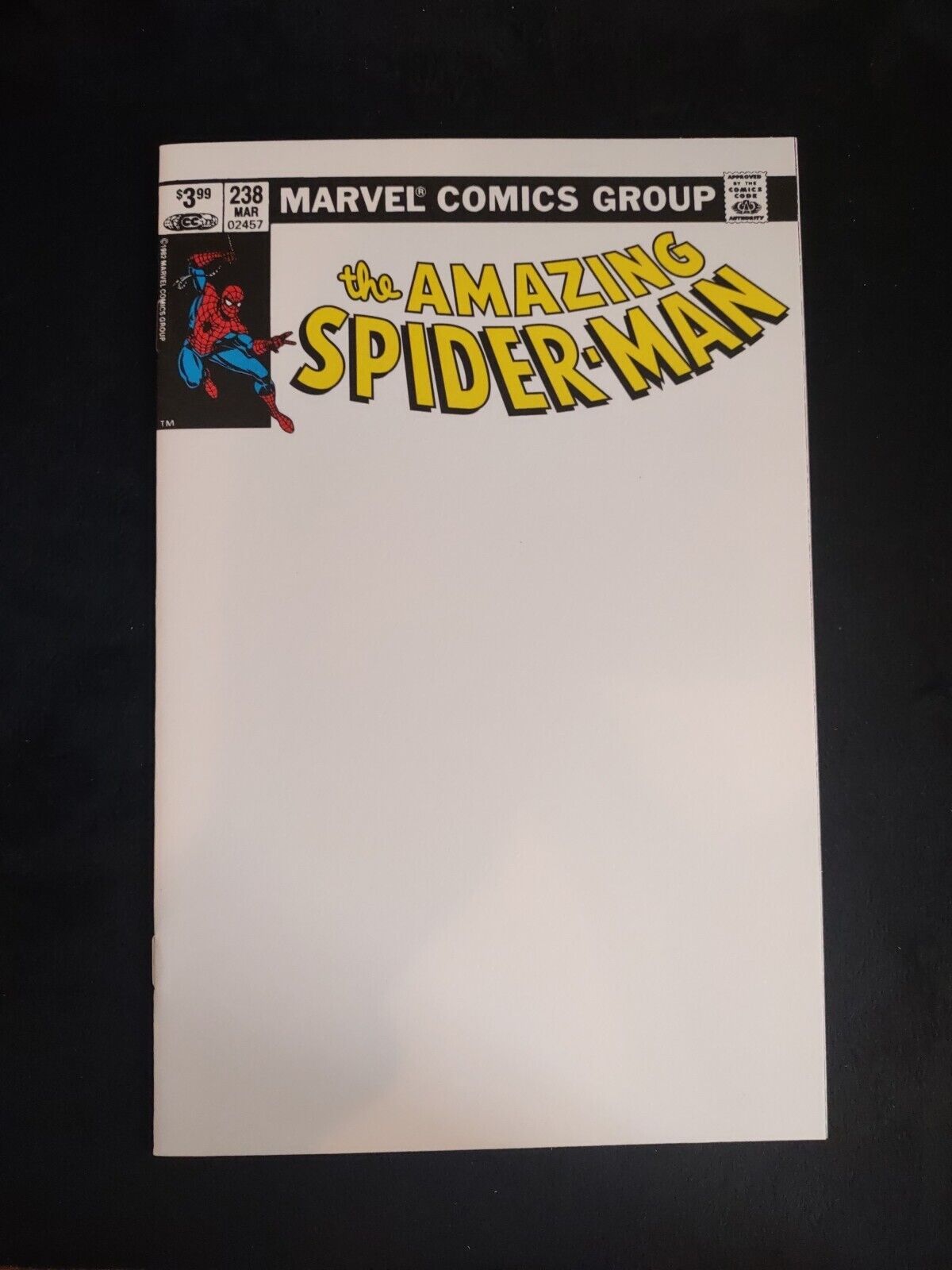 Amazing Spider-Man #238-DE/ Facsimile Blank Sketch Cvr./ 1st Print/ Unknown/616