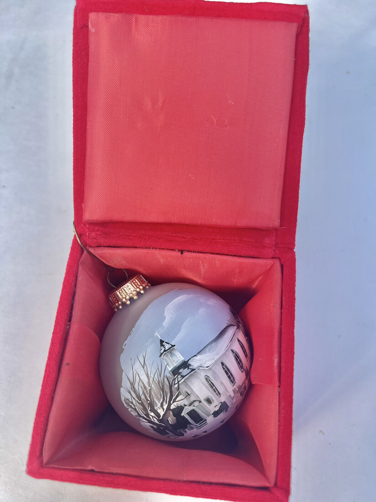 VINTAGE 1999 HAND PAINTED KINSLEY R WYALUSING  JULY 17 1999 ORNAMENT