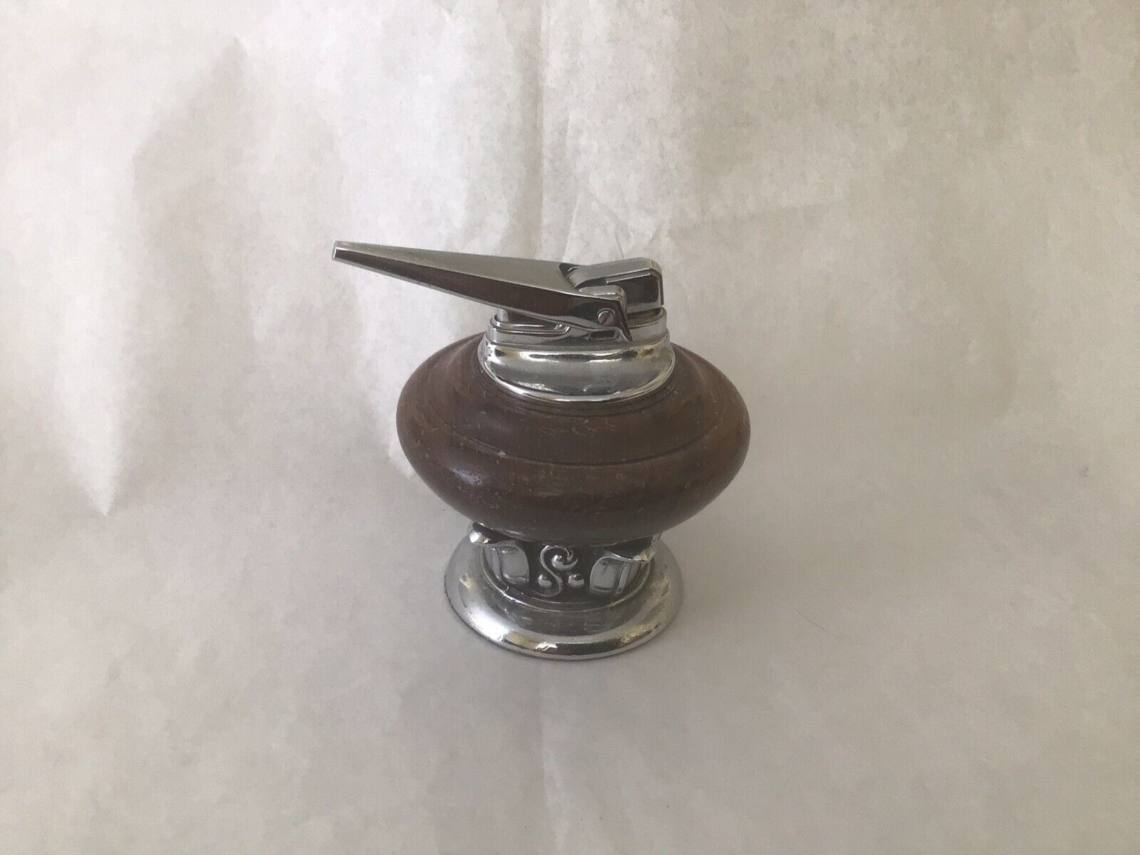 Vintage Robson Wooden Table Lighter.