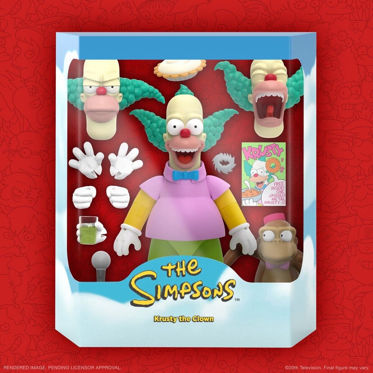 SUPER7 • Ultimates • KRUSTY THE CLOWN • The Simpsons • 7 in • Ships Free
