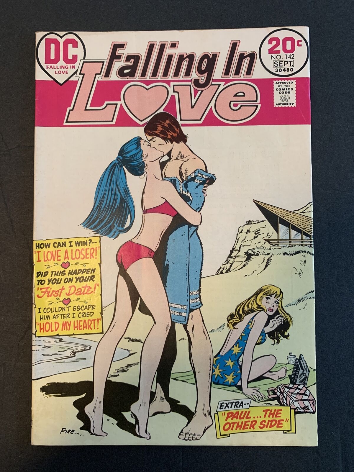 DC Comics Falling In Love #142 1973 Sexy Beach Bikini Cover