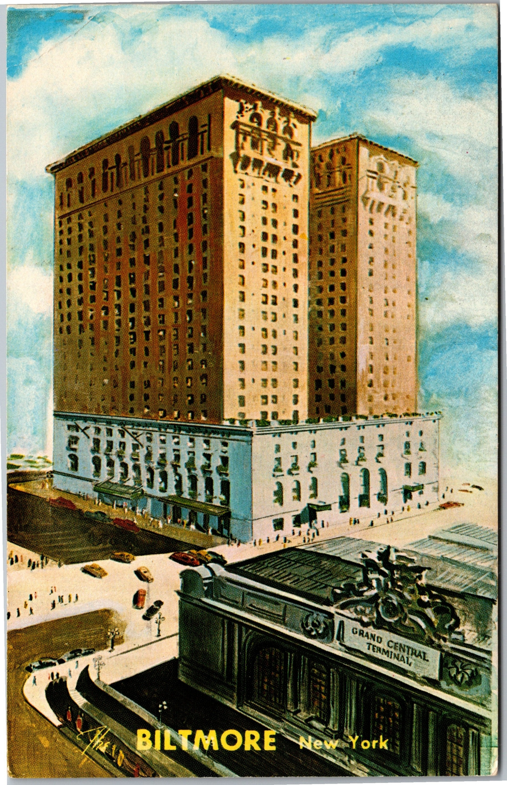 Postcard NYC Biltmore Hotel