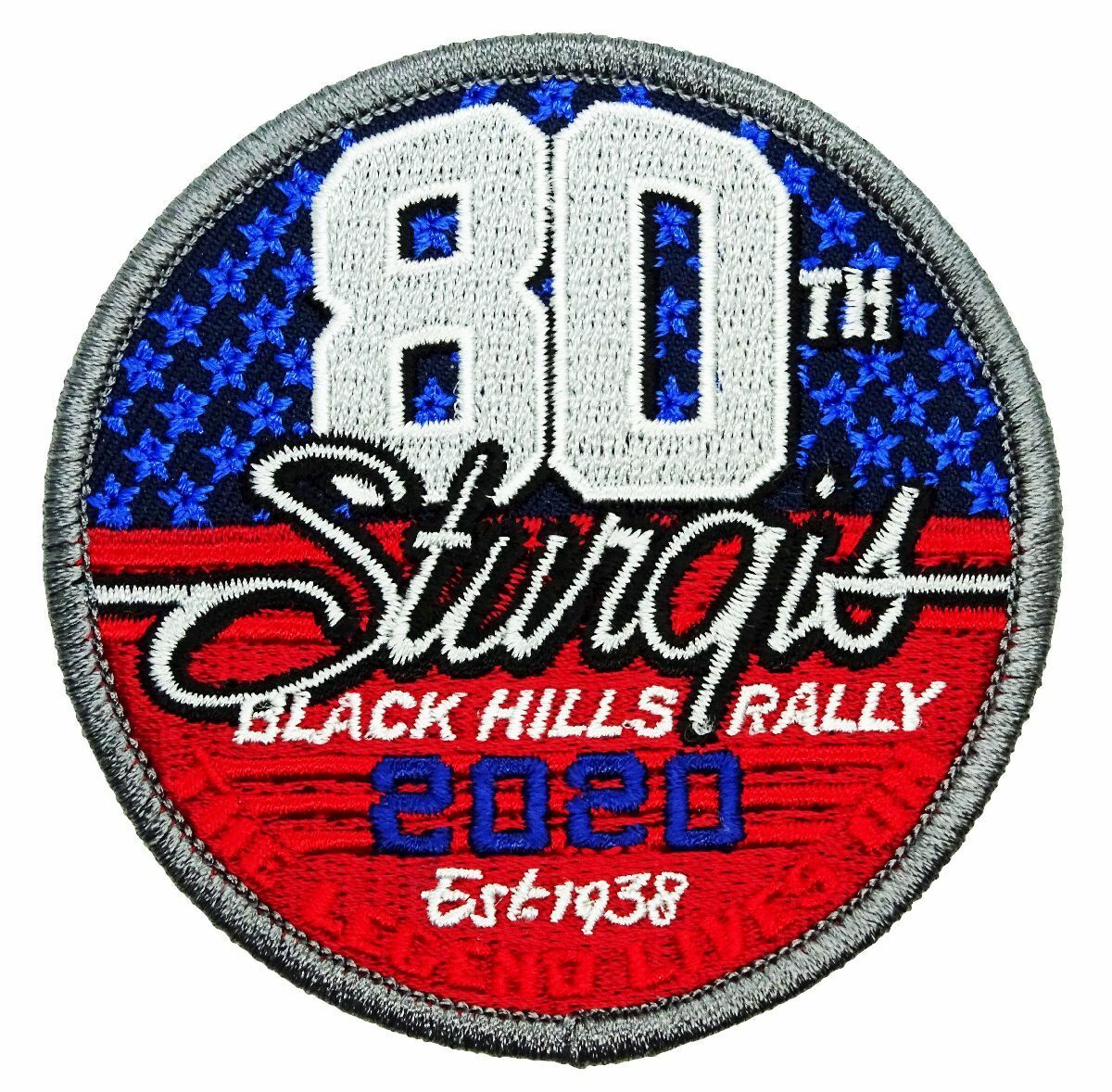 2020 Sturgis Rally 80th Anniversary Patch [3.0 inch - Iron on sew on -SP14]
