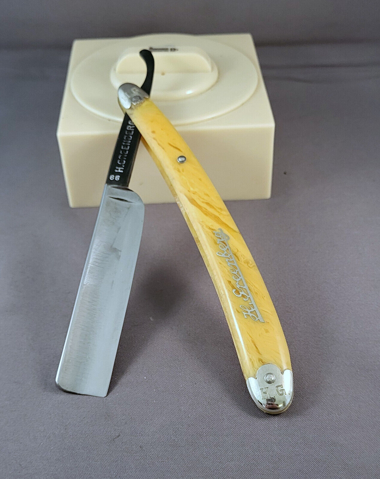 Vintage Restored H. GREENBERG - HAND FORGED  - Straight Razor -Shave Ready