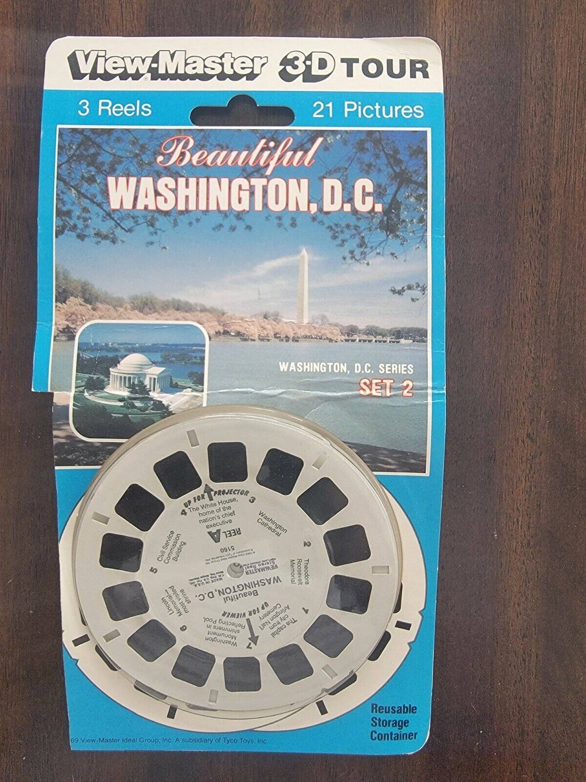 1991 View-Master Beautiful Washington DC 3-D 3 Reel Pack Set