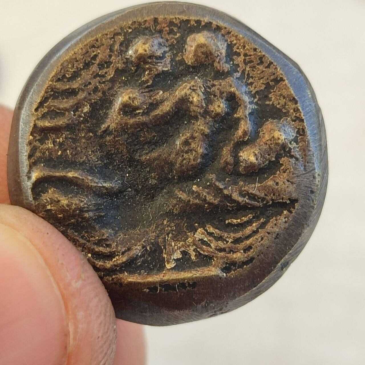 IIII BRONZE ANCIENT ROMAN EMPIRE LOVE BROTHEL ENTRY LARGE COIN