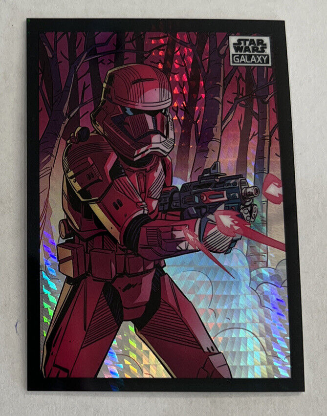 2022 Topps Chrome Star Wars Galaxy Prizm REFRACTOR #84 Sith Trooper 43/75