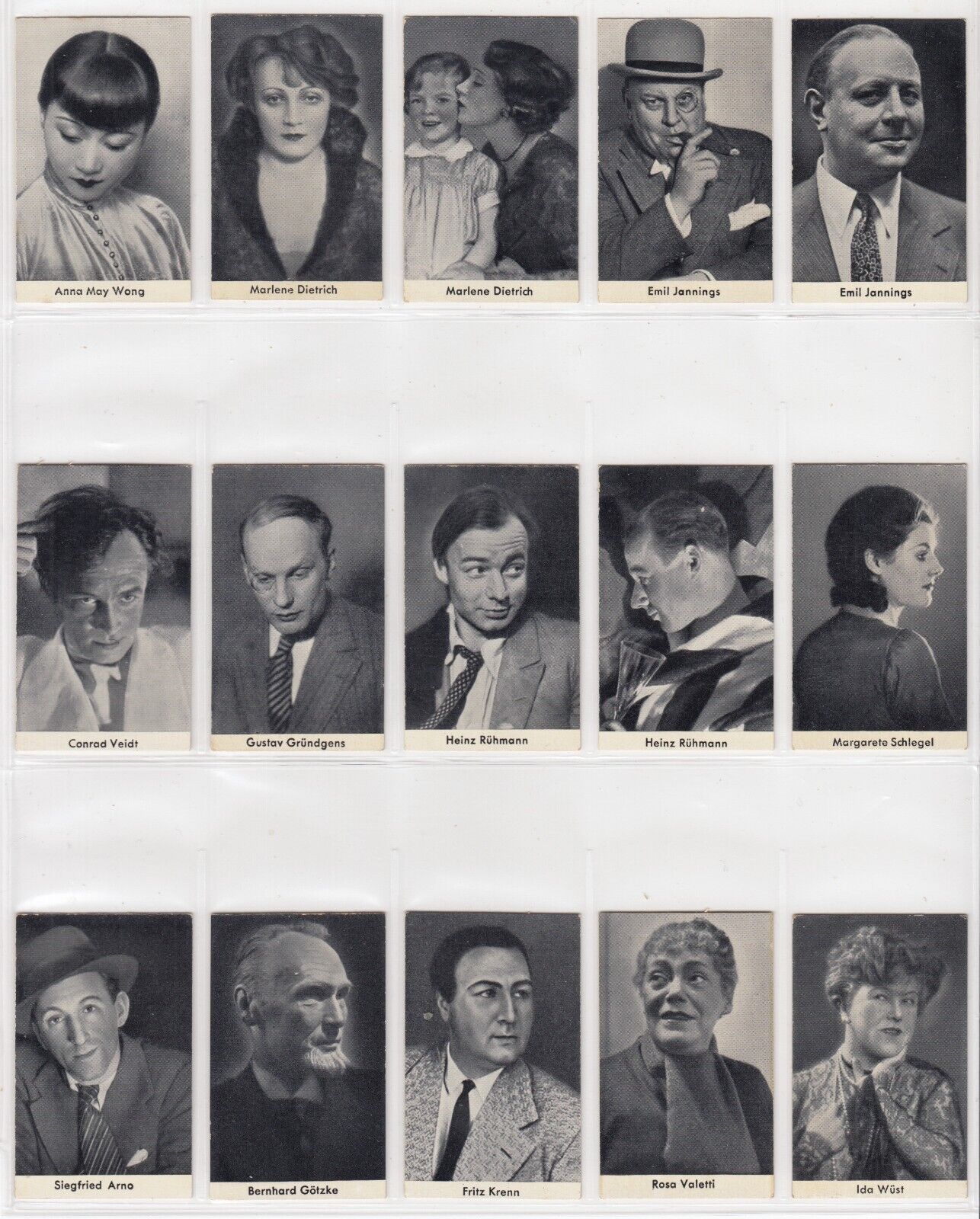 142 Rare Confreia Movie Cards 1932 ANNA MAY WONG MARLENE DIETRICH EMIL JANNINGS