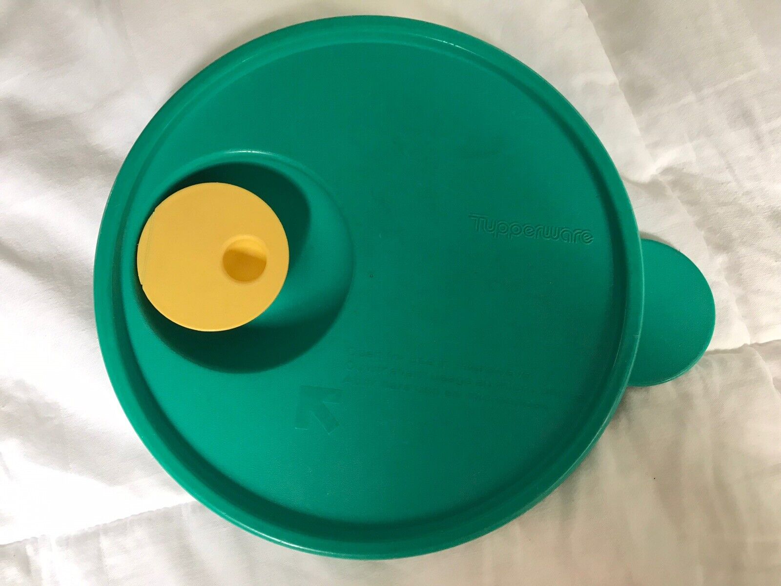 Tupperware Replacement Lid Seal Only 2648A-4 Green with Yellow Spout Steam Vent