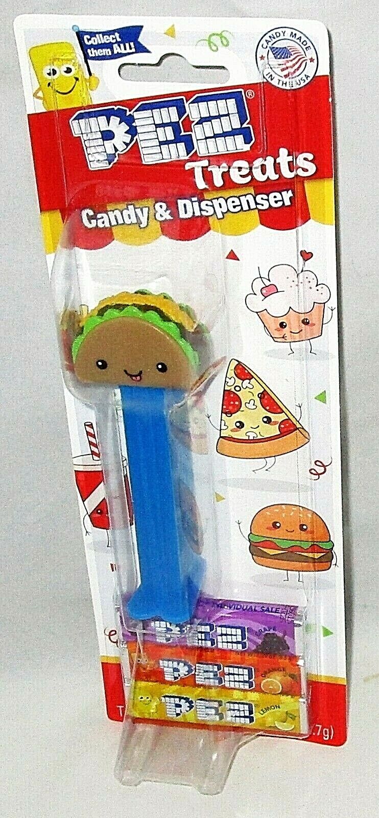 PEZ TREATS COLLECTION Dispenser TACO [Carded] ] 2021