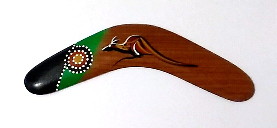 Genuine 12” Jabiru Aboriginal Australian Boomerang Handcrafted in Old Australia.