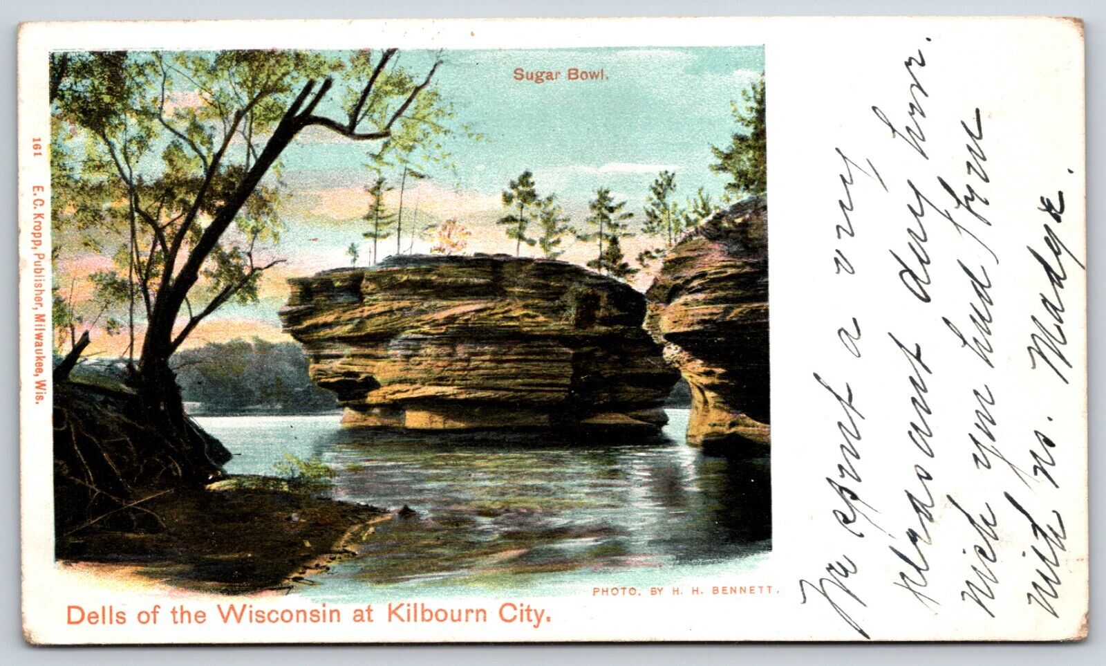 Postcard Sugar Bowl Dells Of Wisconsin At Kilbourn City Wisconsin