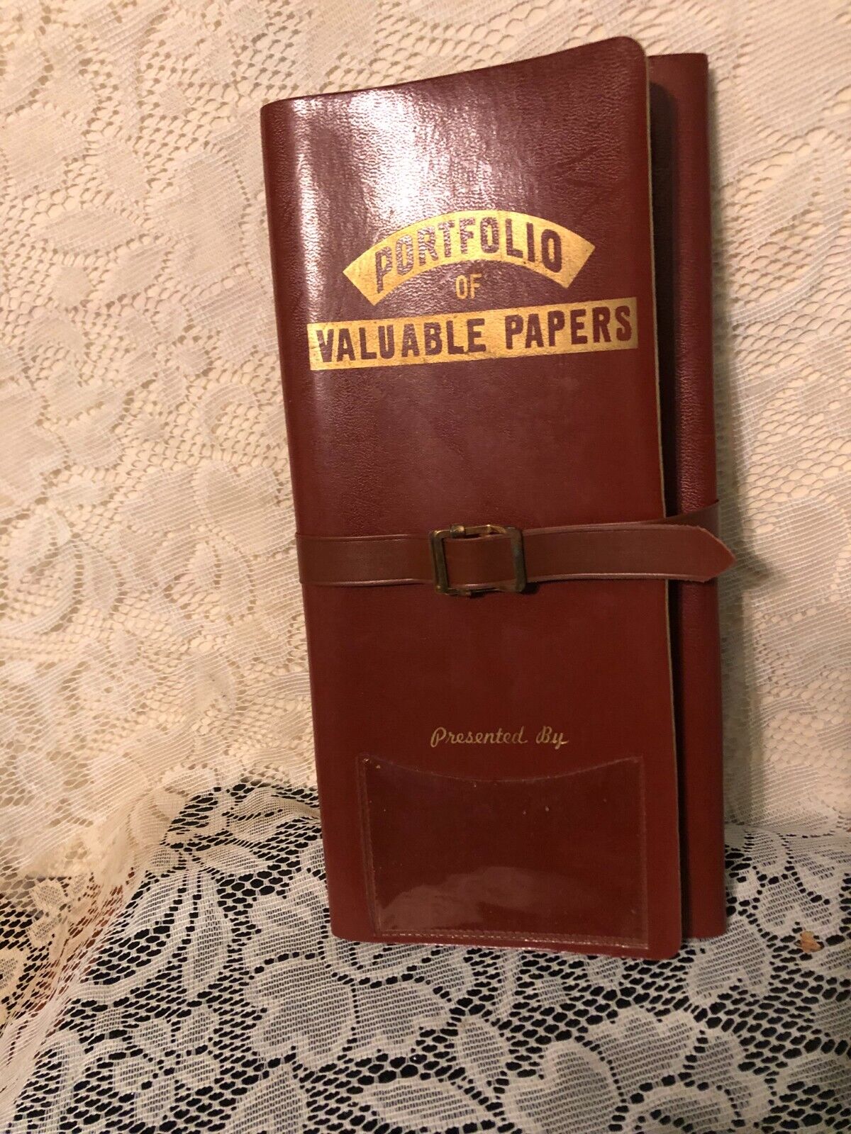 Vintage Portfolio Of Valuable Papers File Binder book                 b5