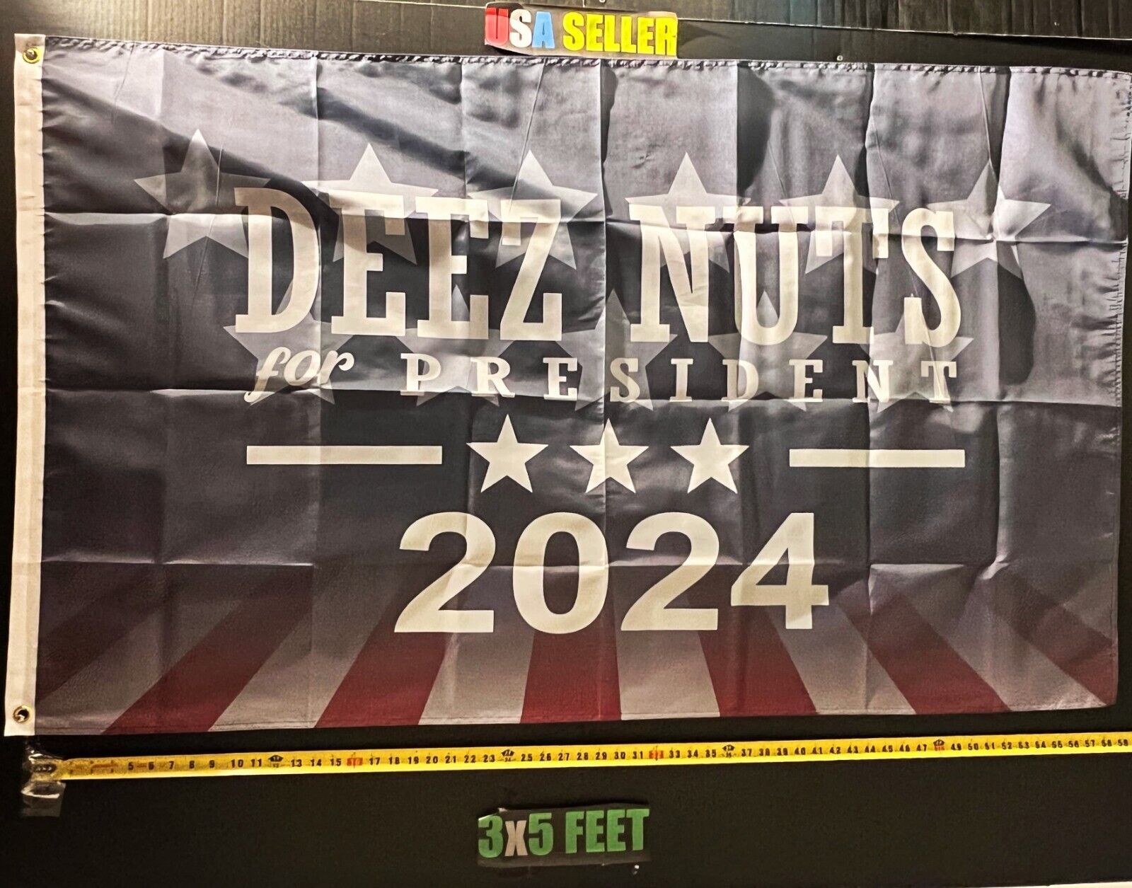 Send Nudes Flag  Deez Nuts 2024 USA Busch Claw Beer Pong Sign 3x5\'