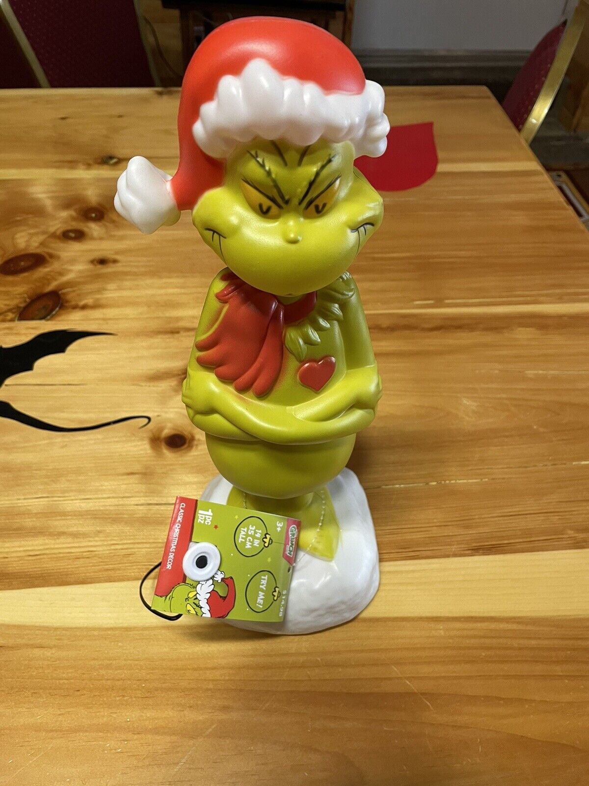 The Grinch 14” Blow Mold LED Table Top Christmas Decor  NEW