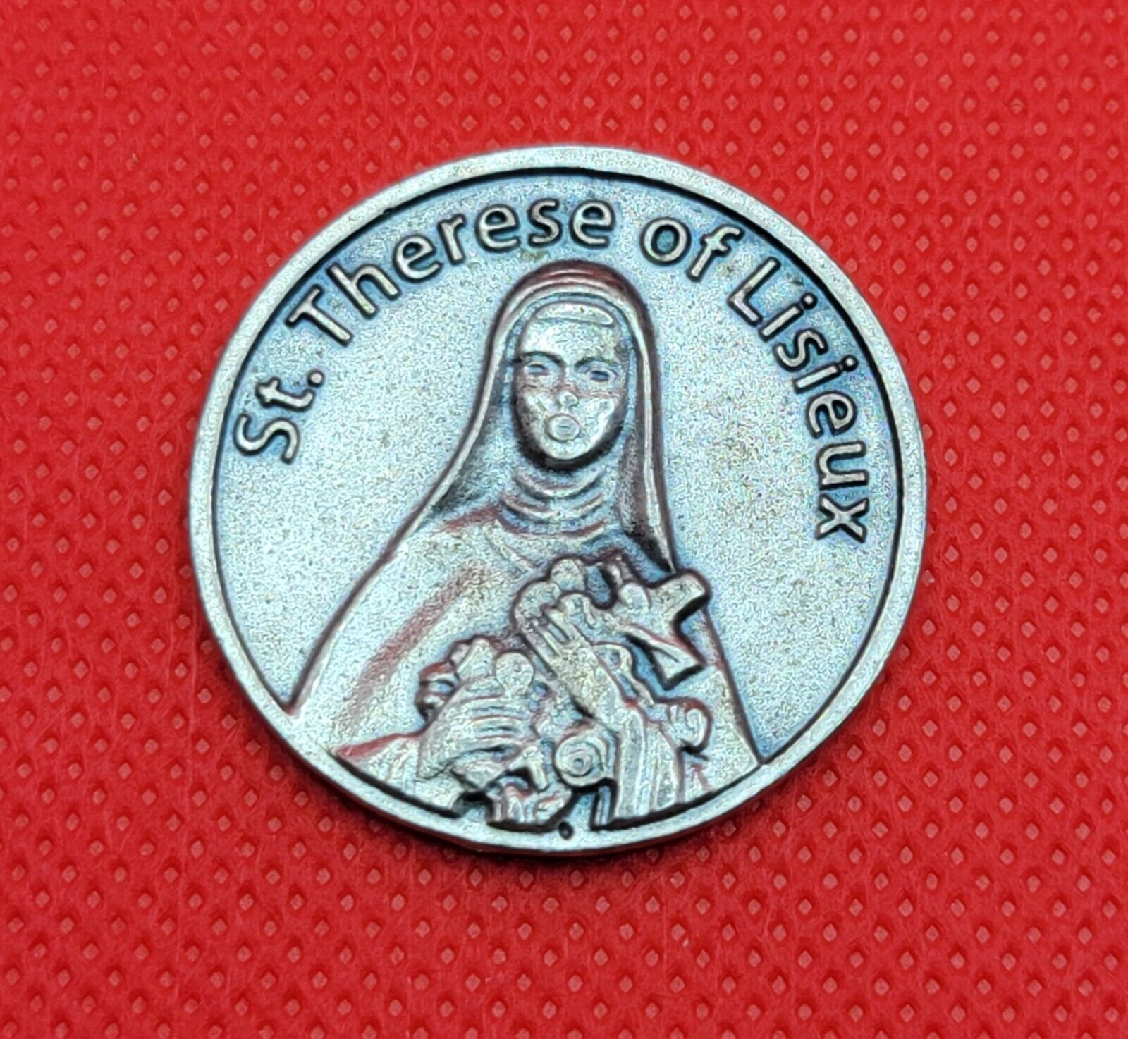 Vintage St. Thereseof Lisieux Catholic Miraculous Medal Pedant