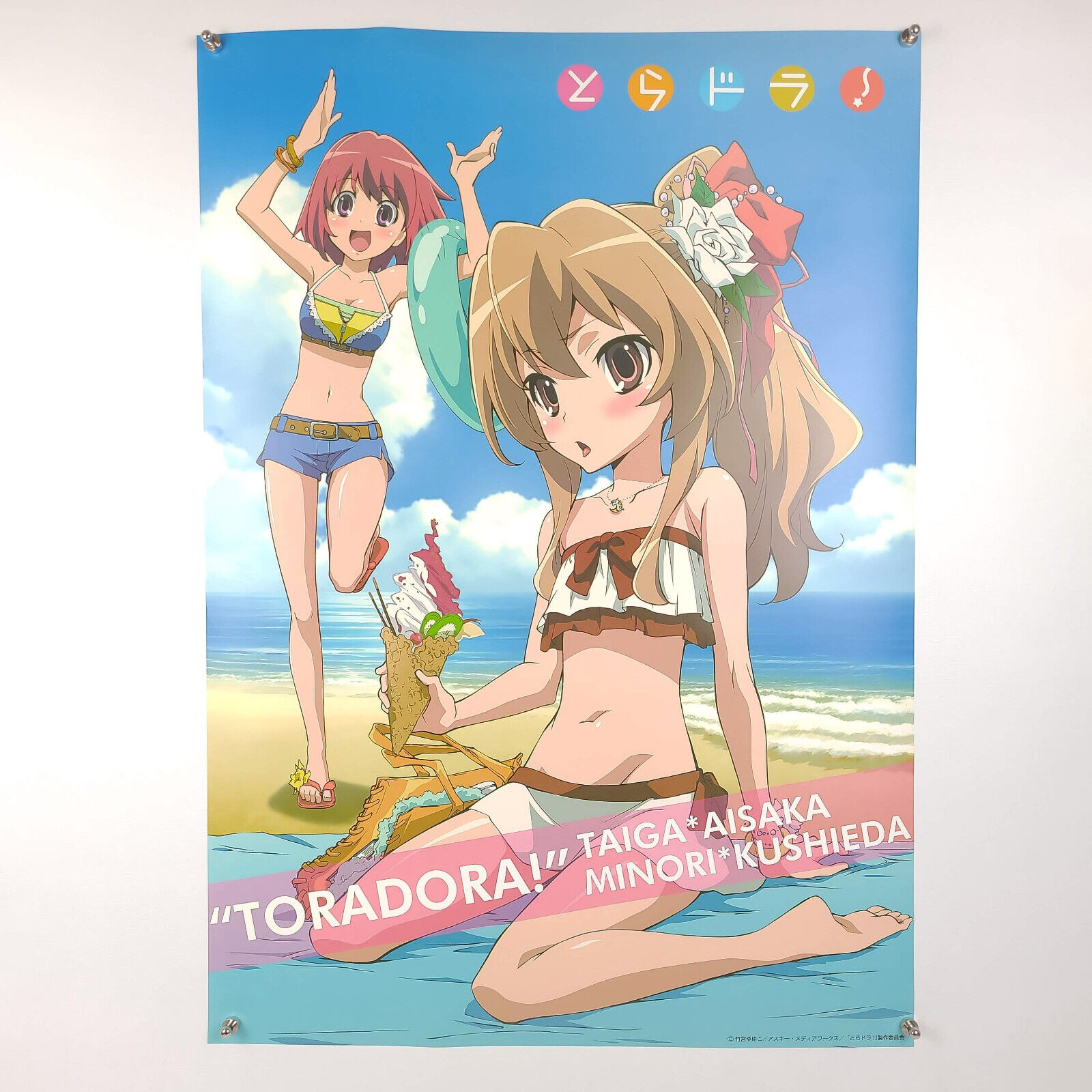 Toradora B2 Anime Bath Poster Taiga Aisaka Minori Kushieda Beach - US SELLER
