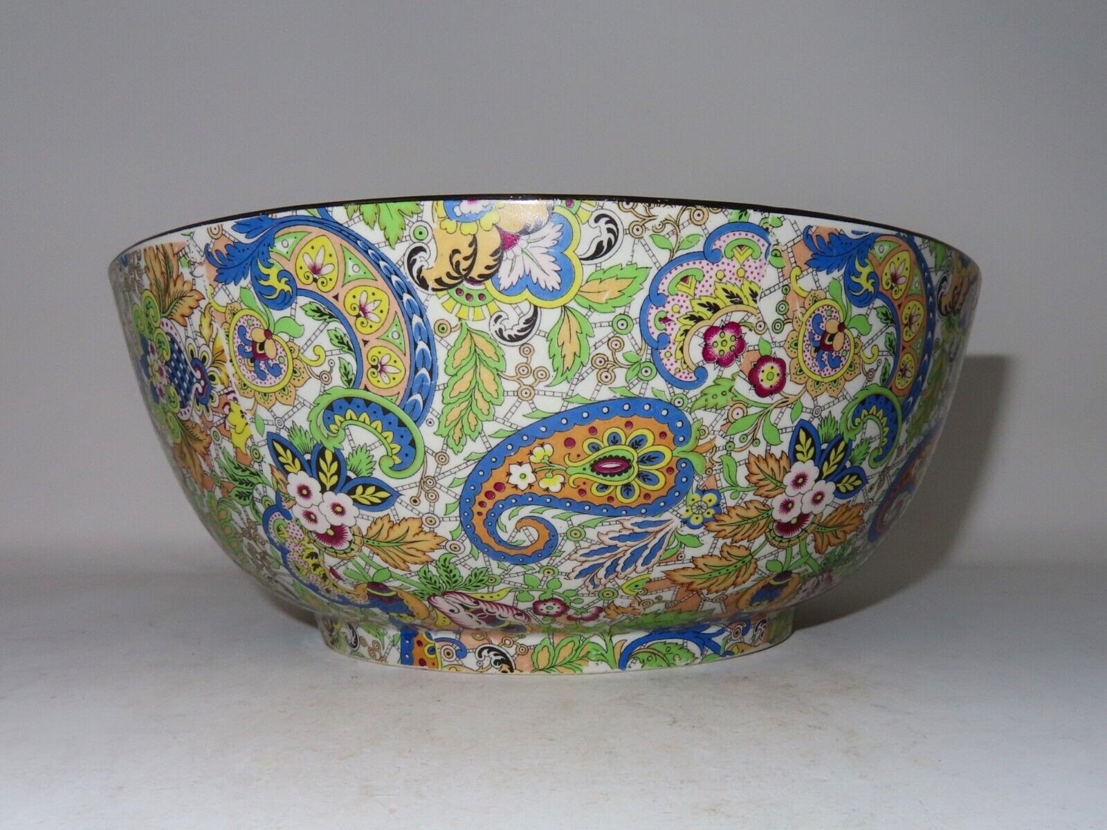 Chintz Centerpiece Footed Bowl 1920\'s/30\'s done in the \
