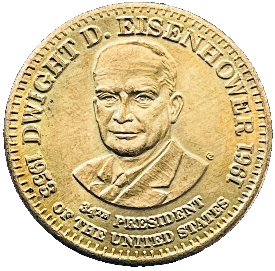 Dwight Eisenhower Token President Collectible Large Coin Medal EXACT ITEM SHOWN