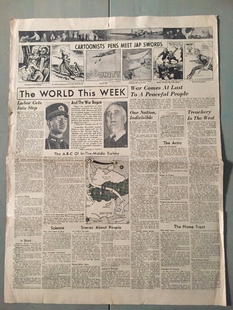 Montana Standard, Butte ~ December 14 1941  The World This Week