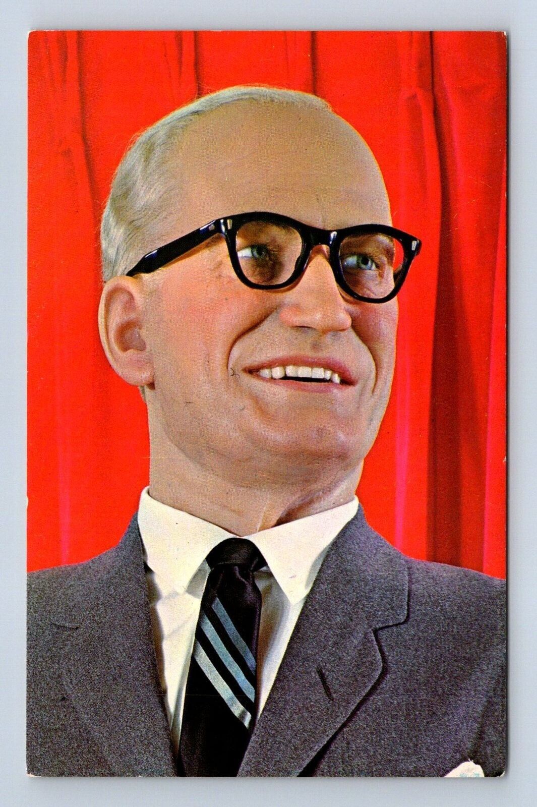 Barry M. Goldwater Wax Figure 1964 Republican Pres. Candidate Postcard Unposted