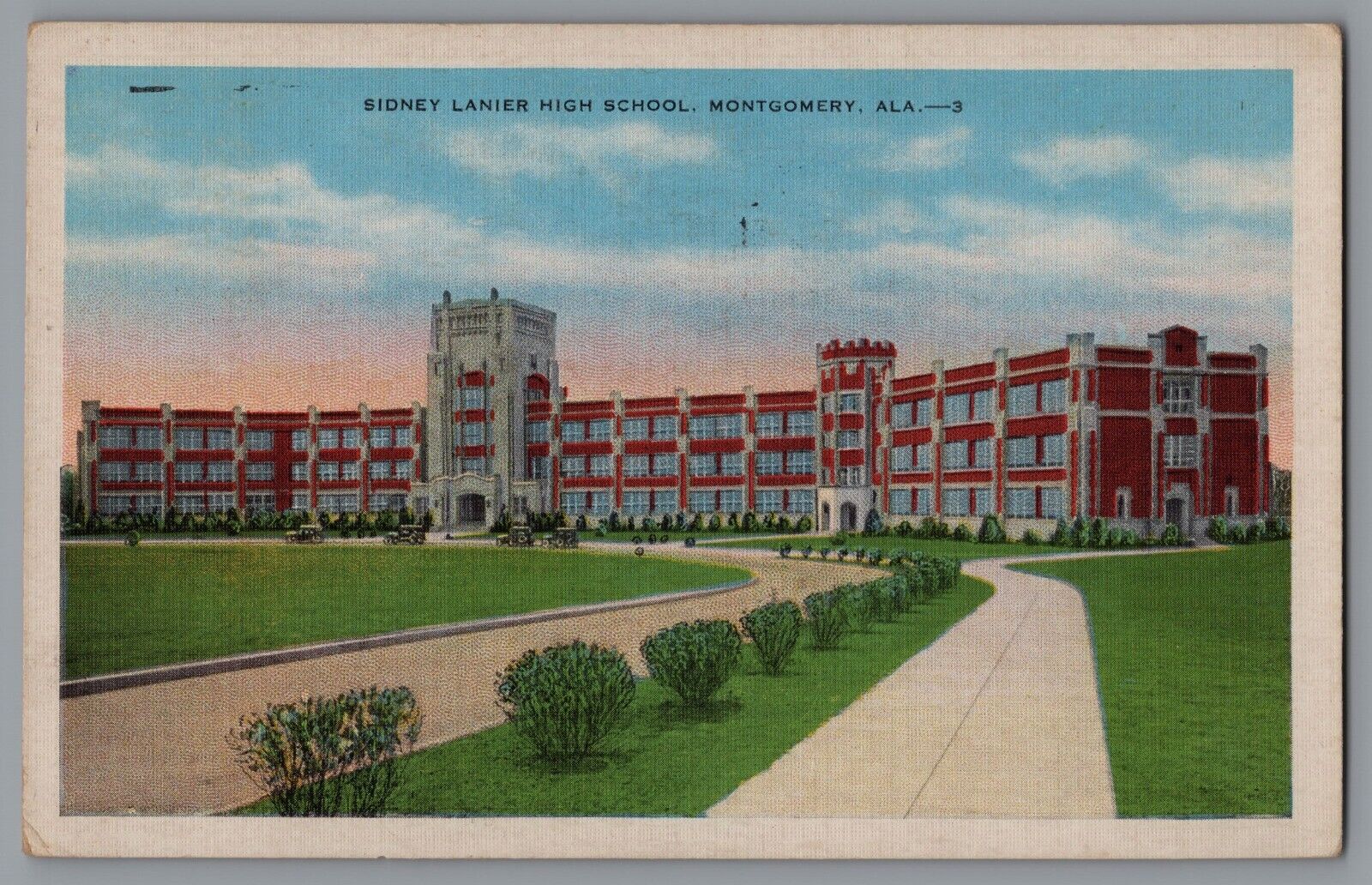Sidney Lanier High School Montgomery c. 1936 Alabama  A112