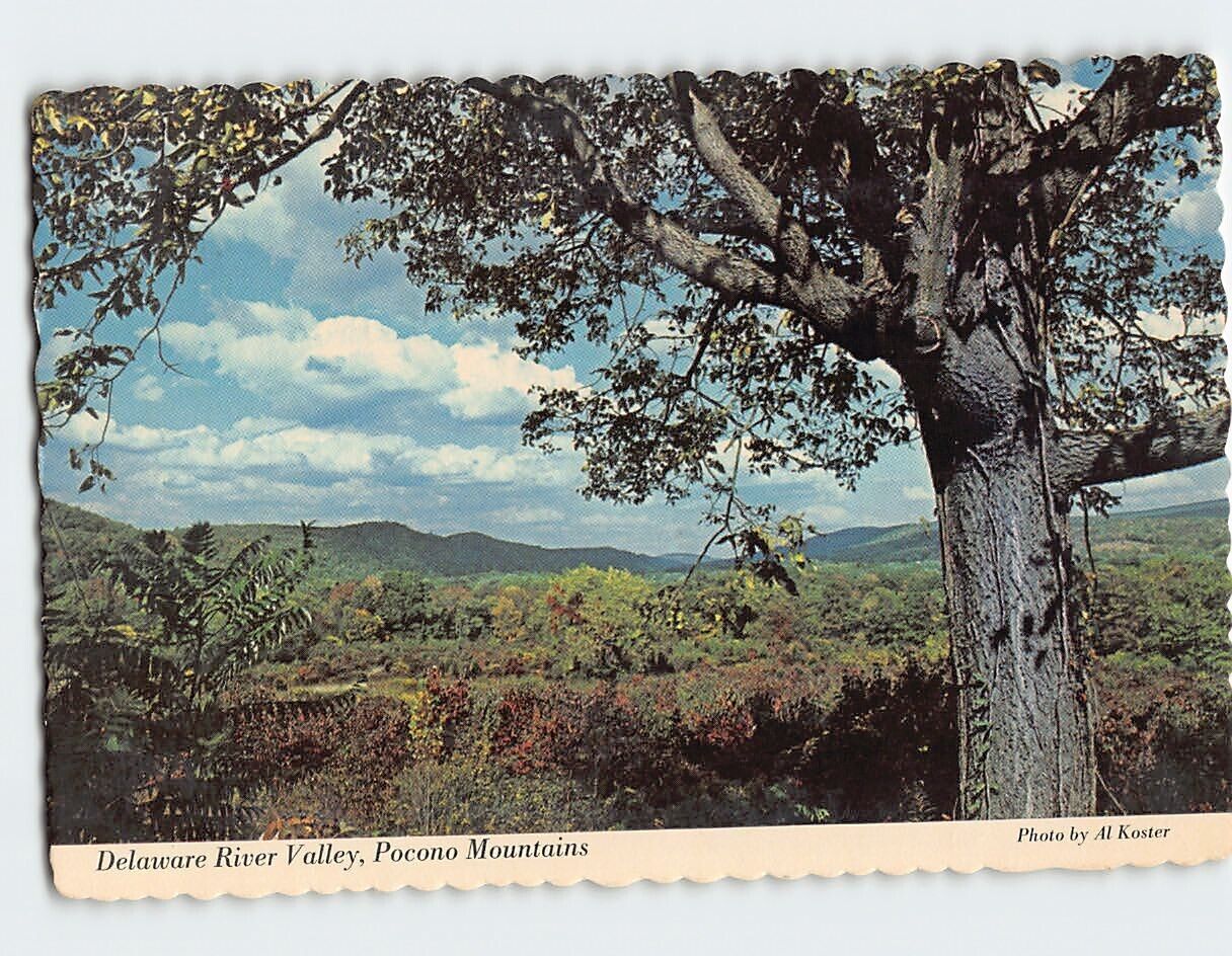 Postcard Delaware River Valley, Pocono Mountains