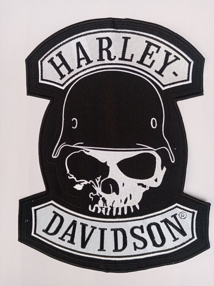 LARGE Harley Davidson SPIKE Skull Patch (back emblem)