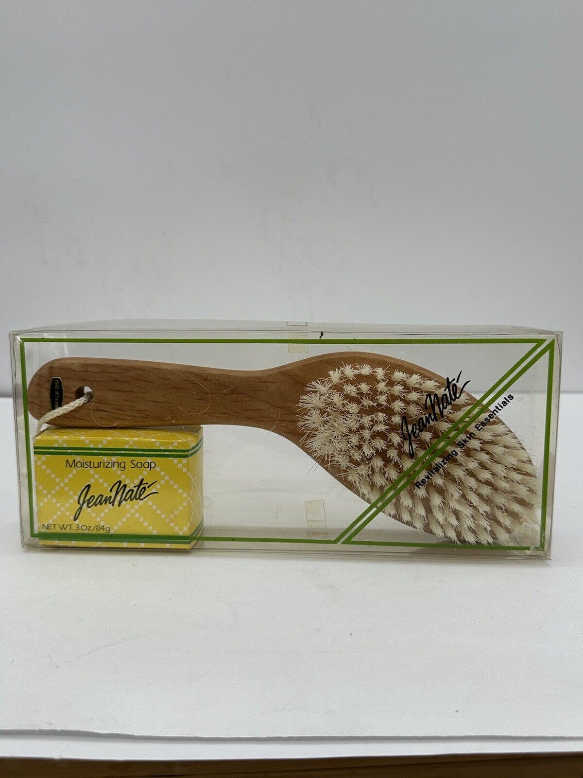 Vintage Jean Nate’ Brush & Soap Set NIOB NOSTALGIC