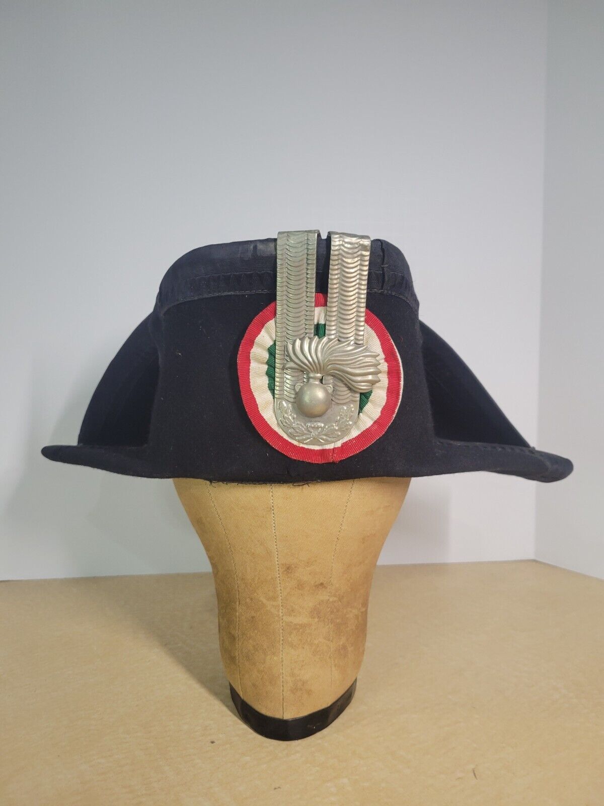 Lucerna Vintage Original Carabinieri Traditional Parade Uniform Hat Cap Police 
