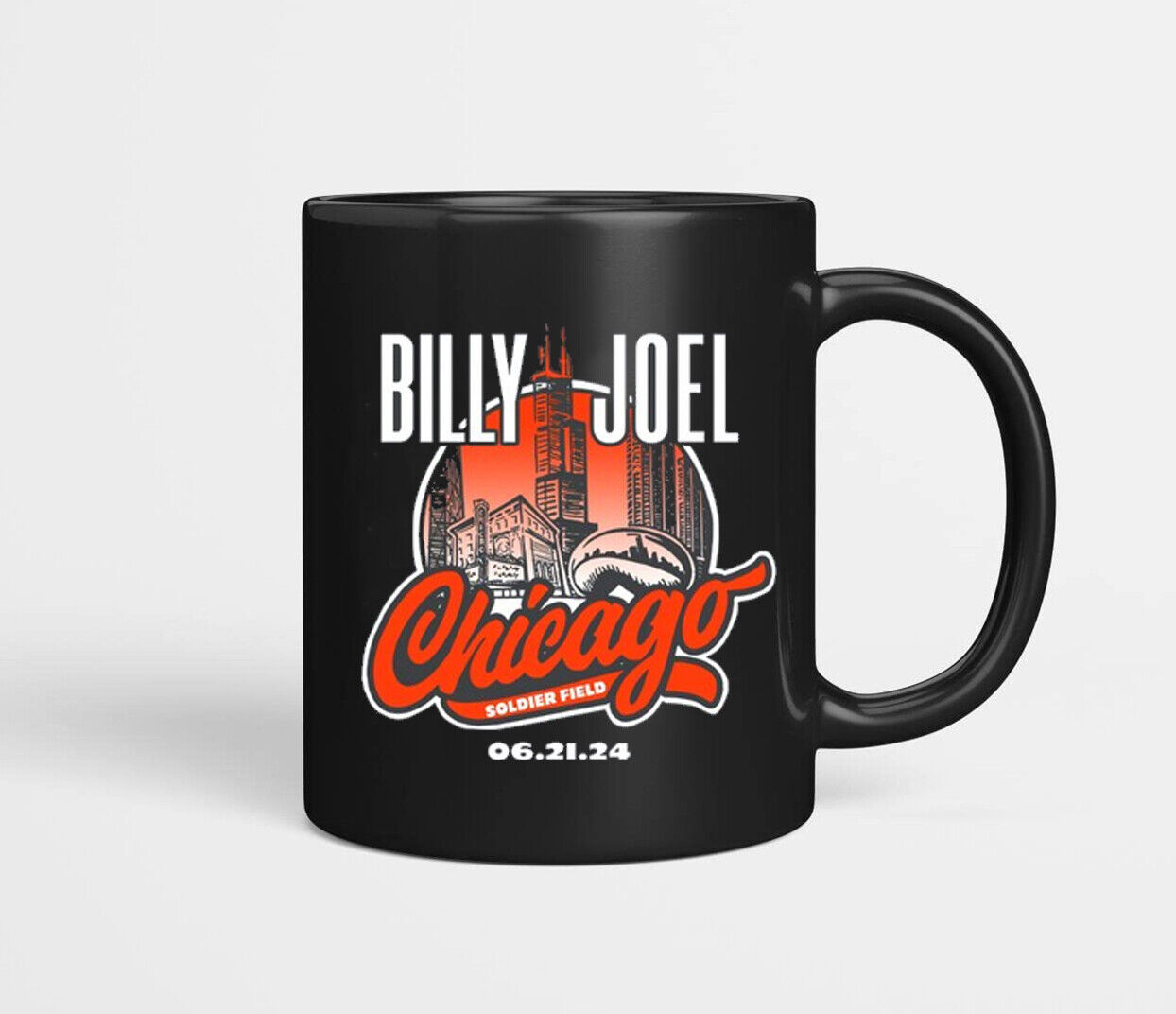 Billy Joel Show Soldier Field, Chicago, IL June 21, 2024 Coffee Mug