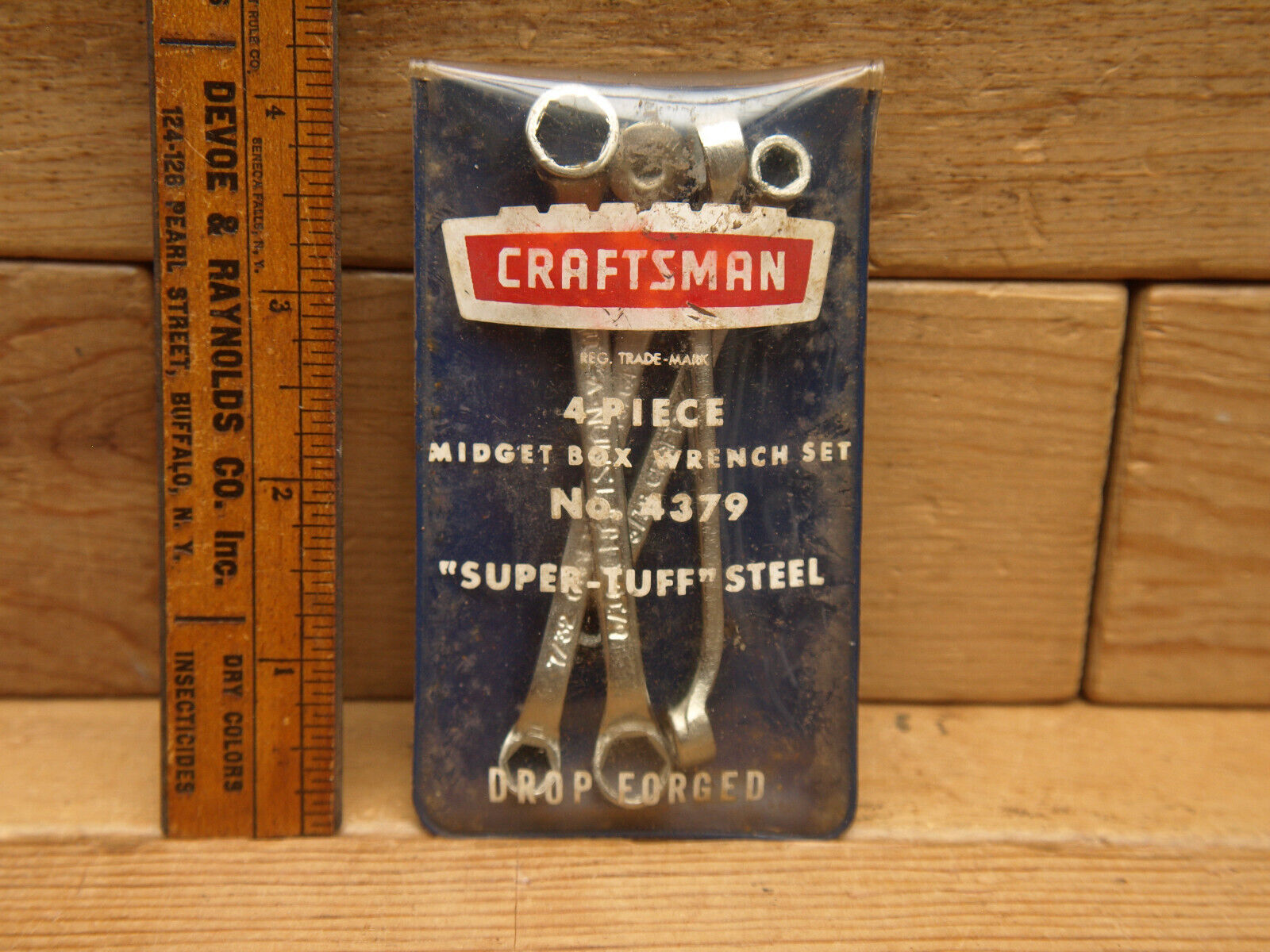 Craftsman 4379 4 Piece Midget Box Wrench Set -V- 1960s