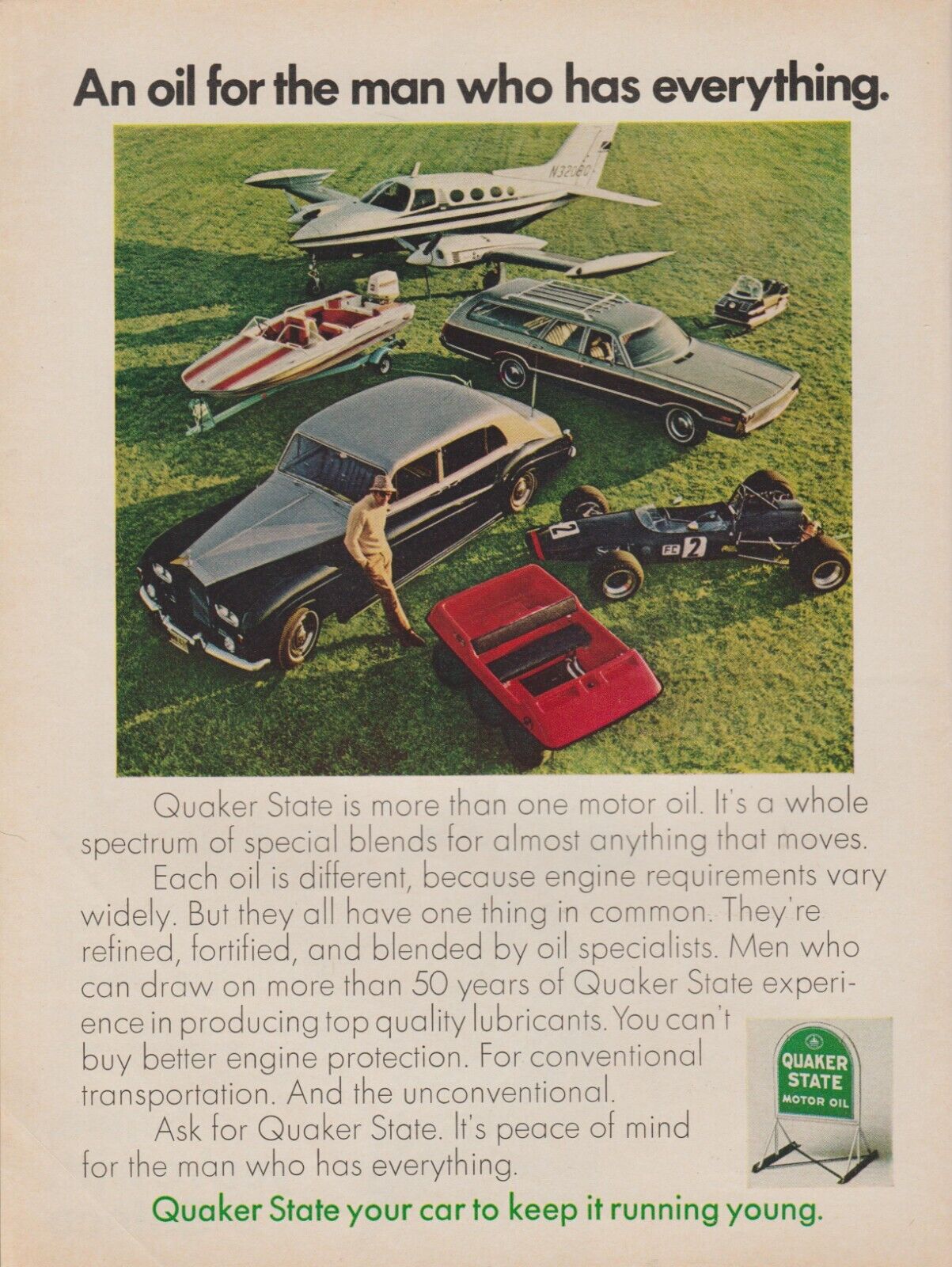 1972 Quaker State Motor Oil - \