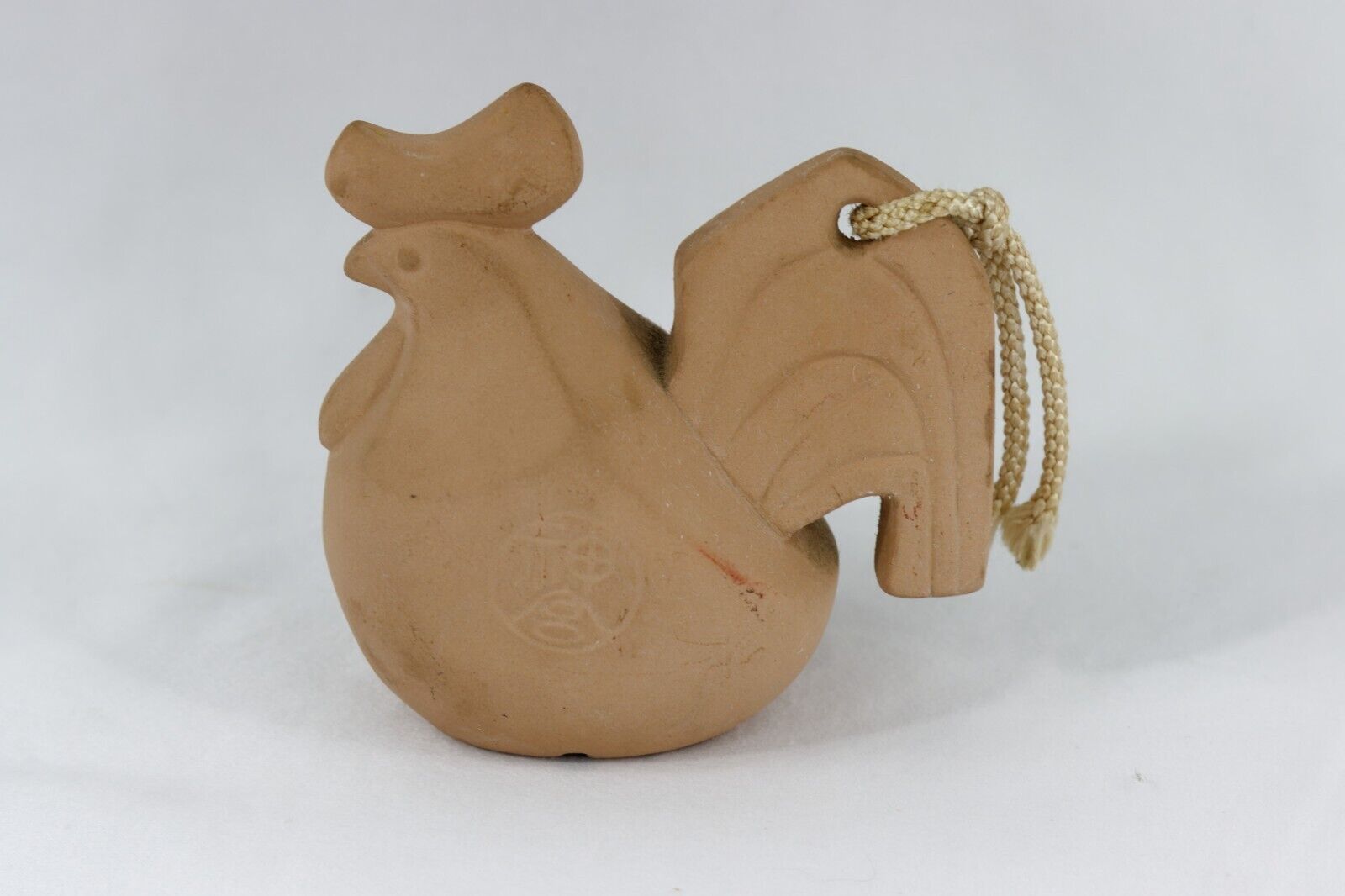 Ceramic Rooster Belly Rattle, Japanese