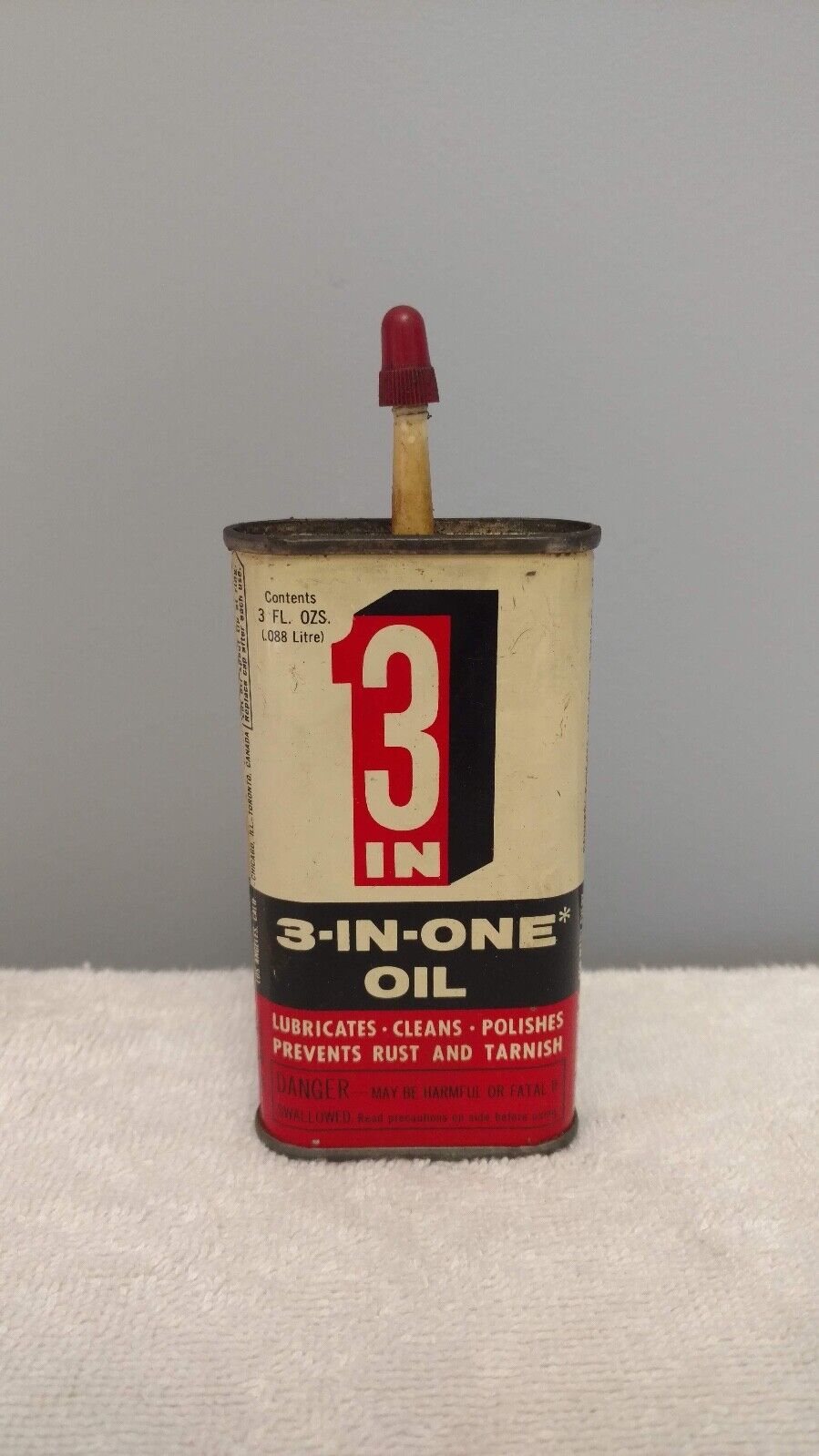 Vintage 3-In-One Oil Can 3FL OZ