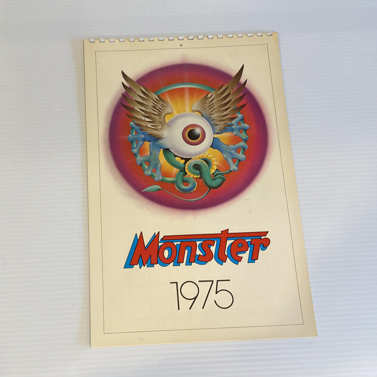 Monster 1975 Wall Calendar Mouse Kelley Art Graphics Mill Valley Vintage