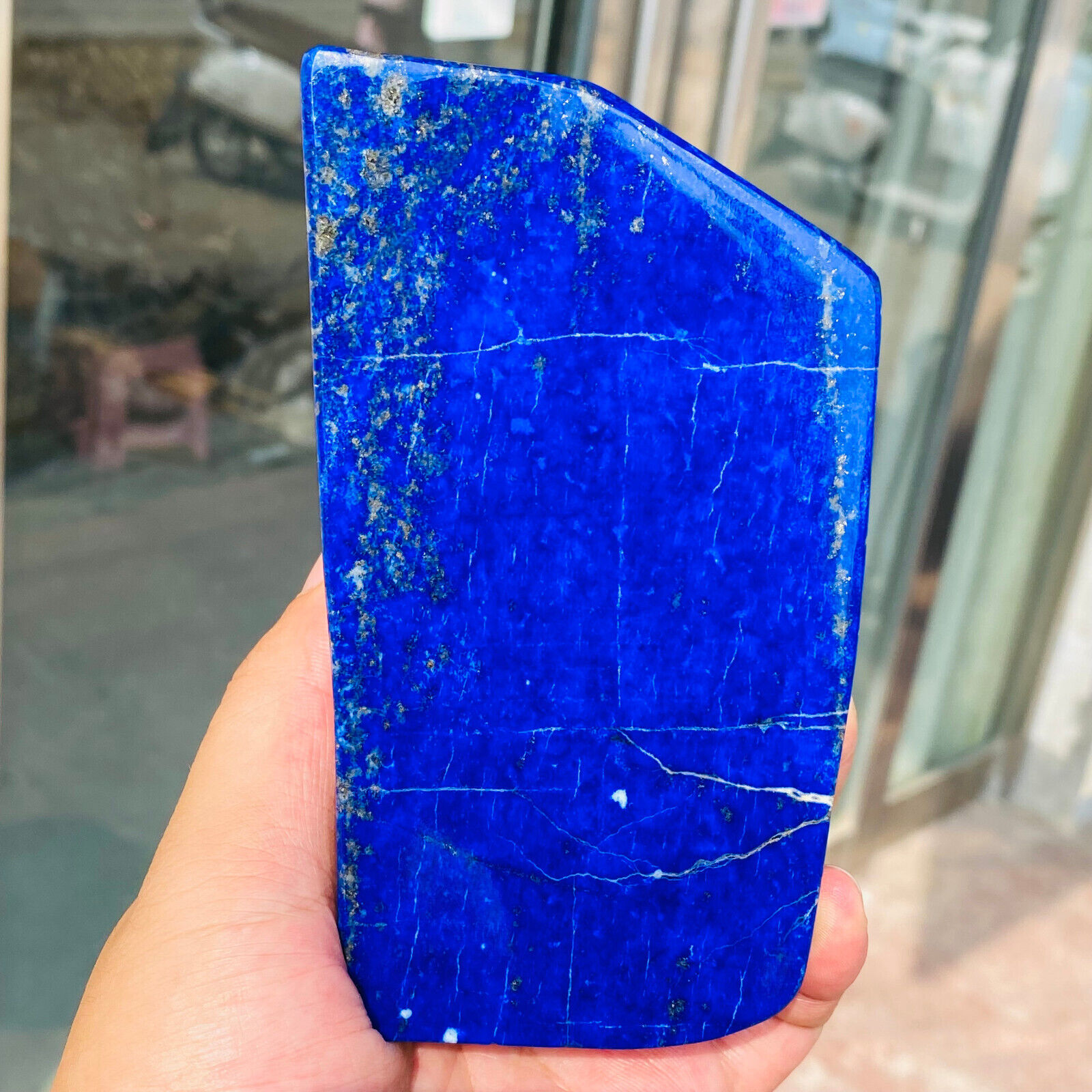 693g Large Lapis Lazuli Freeform Gemstone Polished Rough Display Specimen