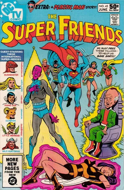 Super Friends, Vol. 1 (45A) The Man Who Collected Villains / One Of Our Barbaria
