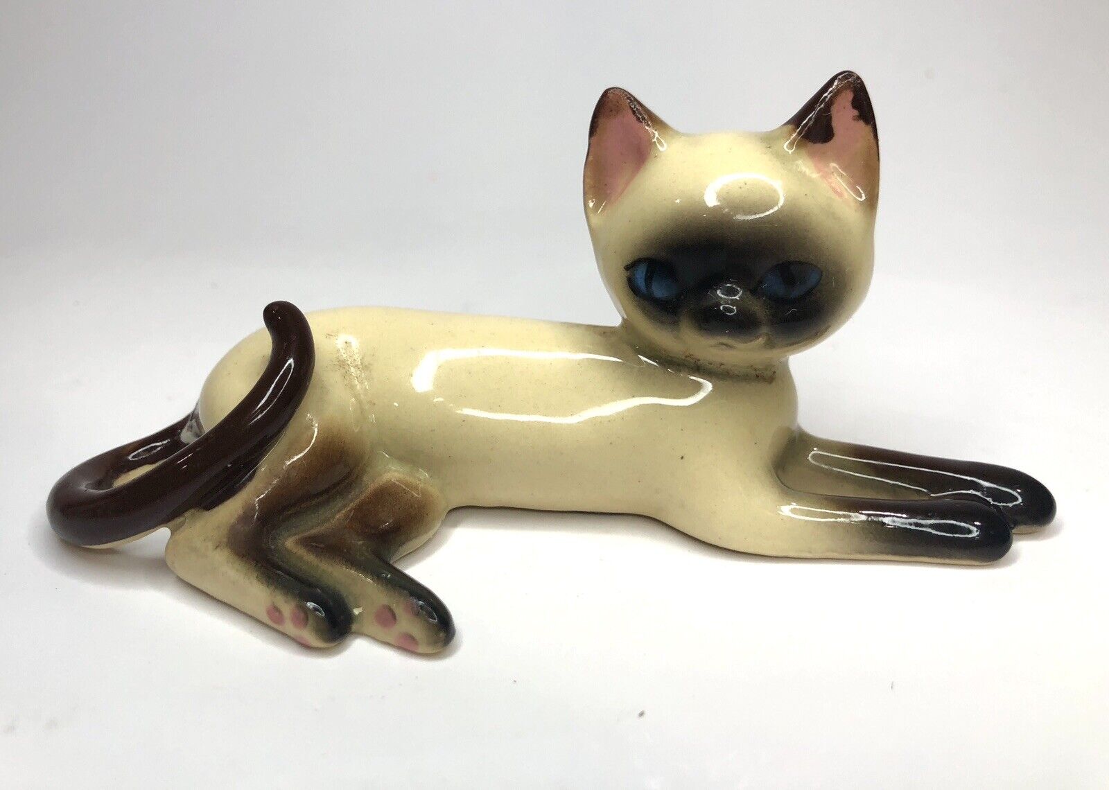 Vintage Norcrest Porcelain Siamese Cat Made in Japan M-615 4.5”