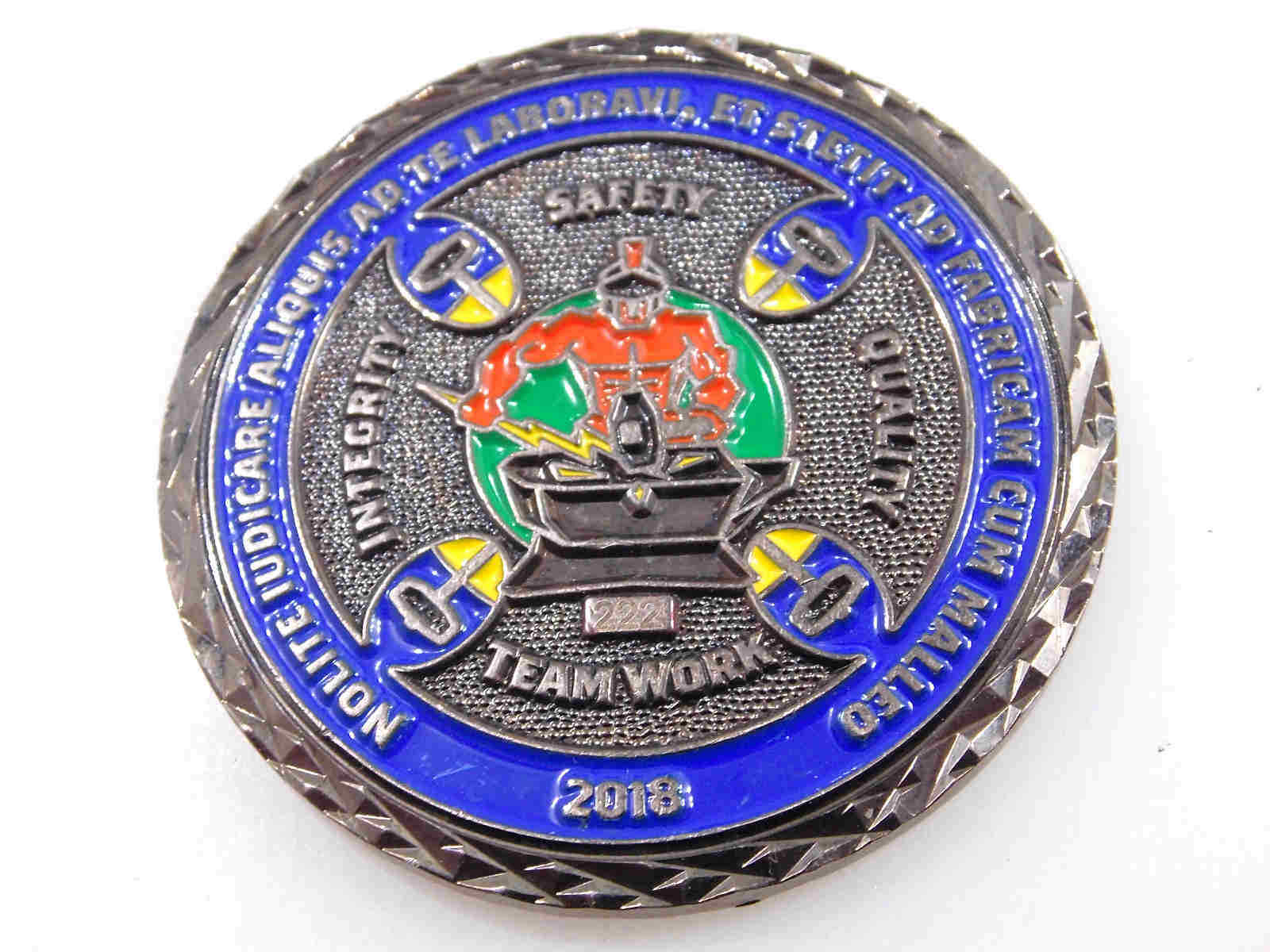 INTEGRTY SAFETY QUALITY TEAM WORK CHALLENGE COIN
