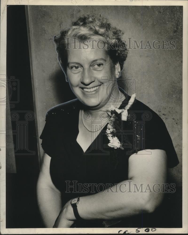 1948 Press Photo Mrs. Jesse Fowler, President, Ladies Auxiliary 9th Ward