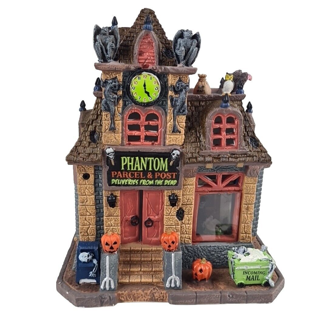 🚨 Lemax Halloween Spooky Town Village Phantom Parcel & Post 45667 Retired